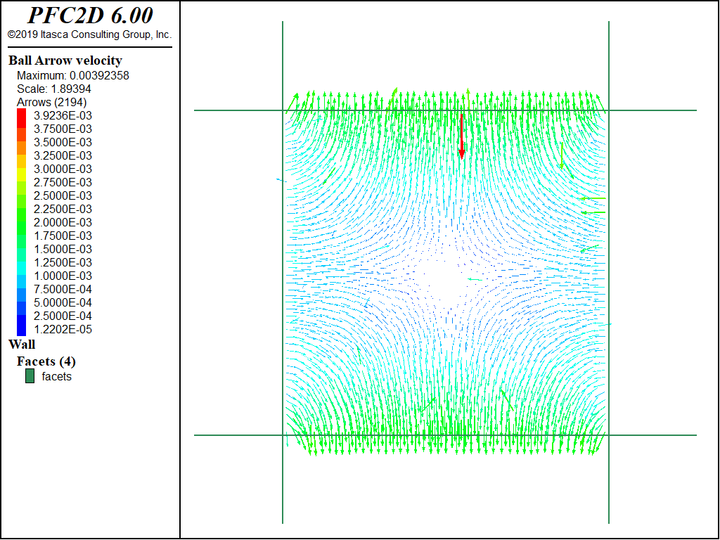 Probing a Granular Specimen — PFC 6.0 documentation