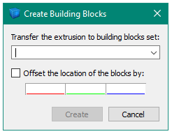Create Building Blocks dialog
