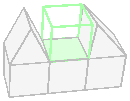 unattached face for green block